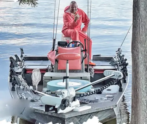 Captain Skip on the boat